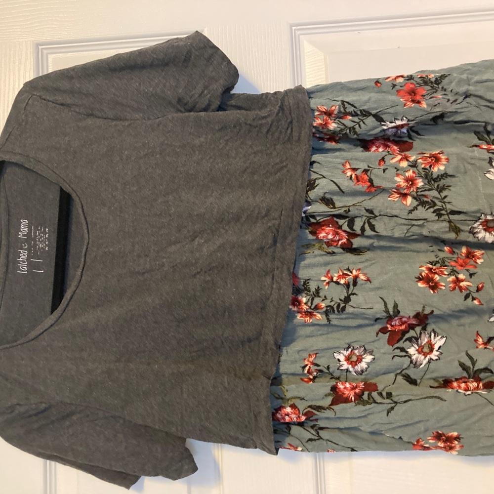 Latched Mama colorblock floral
